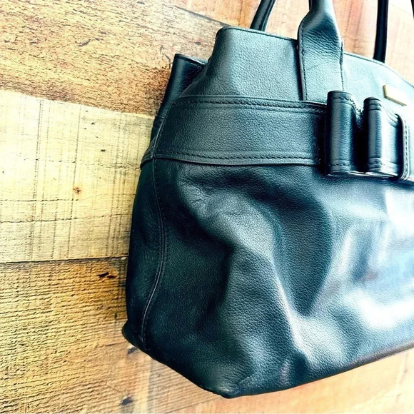 Kate Spade Quinn Villabella Avenue Bow Leather Tote - Picture 3 of 11